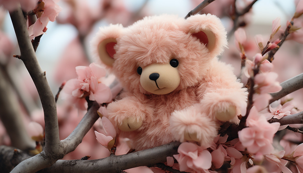 Que symbolise l’ours en rose éternelle ?
